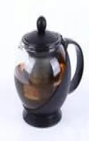 HEATRESISTANT GLASS TEA POT Rostfritt stål Filterfoder Bubble Tekanna Hög temperaturbeständig stor kapacitet Kettle Herbal 2
