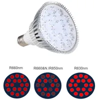 ライトレッドLED電球54W 660NM治療ランプ850NM赤外線療法/ 38バルブグローライトグロー