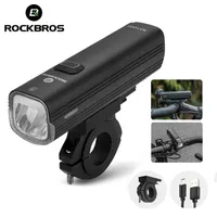 أضواء الدراجة Rockbros Light Bicycle Light 1000lumen 4800mAh المصباح الأمامي بنك Power Flashlight المقود