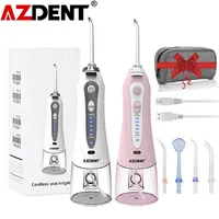 Azdent Oral Irrigator Portable Water Dental Flossser USB RECHARGEABLE FLOSS TEANT CLEANER 5 LODES IPX7 Bevis 220811