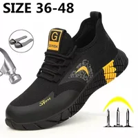 Herren S Safety Shoes Stiefel mit Stahlzehenkappe Freizeit Arbeit unzerstörbar