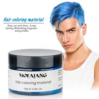 2019 Newest Mofajang Hair Wax Hair Styling Pomade Strong Style Restoring Big Skeleton Slicked 8 colors2688