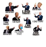 Party -Dekoration 100pcs Joe Biden lustige Aufkleber - Ich habe diesen Autoaufkleber -Aufkleber wasserdichte Aufkleber DIY Reflective Abziehbilder Poster C0812 gemacht