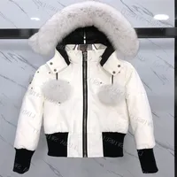 남자 여자 디자이너 다운 리얼 탑 폭스 모피 자켓 코트 겨울 야외 방수 두꺼운 따뜻한 스트라켓 정장 고품질 캐주얼 S2947