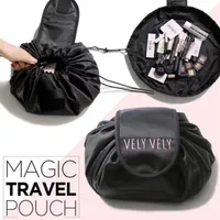 Creative Lazy Cosmetic Bag Large Capacity Portable Drawstring Storage Artifact Magic Travel Pouch Simple Cosmetic Bag240S