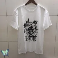 Camisetas para hombres McQueen skull estampado tamisio
