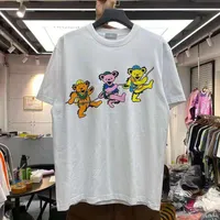 Мужские футболки летнее качество три маленького медведя танца футболка для печати мужчина женская хлопковая уличная одежда хип-хоп повседневные топы Teemen