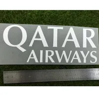 2014-2016 LA LIGA 카타르 항공 스폰서 스폰서 패치 패치 크기 크기는 길이가 22 8cm 높이입니다. 8cm 축구 패치 281Q