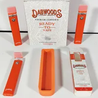 Dabwoods Vape Pens Disposable 1ml Ecigs Thick Oil Device Empty Rechargeable 280mAh Battery Kits Vaporizer Vapes Pen Visual Tank Pods vs cake