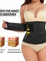 Women Aiconl Waist Trainer Shapers Corset Belly Tummy Wrap Fajas Slim Belt Cincher Control Body Shaper Modeling Strap
