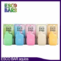 ESCO BARS AQUIOS 6000 H2O Edition 6K Puff wegwerp Sigaret 5% NIC 5 kleuren 650 mAh Oplaadbare batterij 15 Capaciteit Oorspronkelijke kwaliteit -1