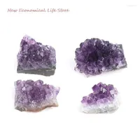 Party Decoration 1PC Natural Amethyst Cluster Quartz Crystal Mineral Specimen Healing Stone Rough Ore High QualityParty