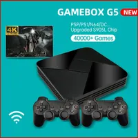 게임 플레이어 박스 G5 호스트 S905L WiFi 4K HD Super Console X 50 에뮬레이터 40000 게임 레트로 TV 비디오 플레이어 PS1/N64/DC