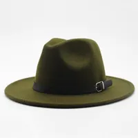Brand Ozyc Invierno IMITICIÓN AUTORNO Mujeres Hombres Damas Fedoras Top Jazz Hat, European American Round Bowler sombreros 220811