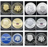 Regalo de entrega rápida 2024 Presidente Donald Trump Coin Commemorative Save America Again Souvenir Collection F0811