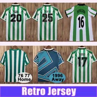 1997 1998 Denilson Olias Finidi Mens rétro Soccer Jerseys 1995 1997 Alexis Rerto Home Grenn White Football Shirt Short Sheeve Adult Uniforms