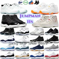 Jumpman 11 retro Men Basketball shoes Cherry Low Pure Violet Cool Grey Obsidian UNC Fearless First Class Flight GREEN Backboard sport