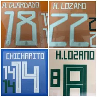 2018 2019 2020 Mexico A GUARDADO M LAYUN H LOZANO G DOSSANTOS CHICHARITO font Name number Print patches badges Soccer stamping219n