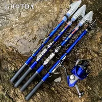 GDA telescópica Rock Fishing Haste de alta qualidade 1,5m3,0m fibra de carbos de fibra de carpa Golpe Mini 220811