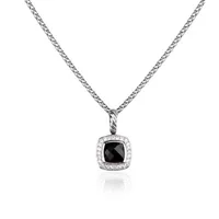 Diamond Pendant Necklaces Dy Jewelry Chain Necklace Designers Men Womens Fashion Black Onyx Petite Vintage Hip Hop Chain Pendants Charm Crystal