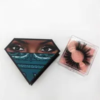 Eyelashes Packaging Box Fake Mink Lashes Boxes Diamond Magnetic Case Eyelash Care Box Without Eyelash287s