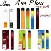 Original Aivono Aim Plus 800 Puffs Disposable Vapes Cigarette 550mAh 0% 2% 5% Colors 22 Vape Pen 3.2ml Prefilled Pod Cartridge