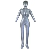Hooks Rails Uppblåsbar full kroppskvinnlig modell med arm damer mannequin fönster visar propshooks