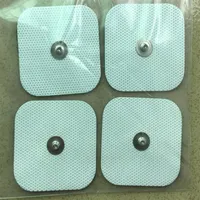 40pcs Square Replacement Electrode Pads 5x5cm snap for Tens EMS units COMPEX Muscle Stimulator Empi machine301T