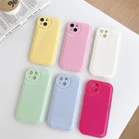 Candy Color TPU Soft Cases voor iPhone 14 13 12 11Pro X XS XR Max 8 7 Plus Cover Cover Beautiful Case For Girls Factory Prijs