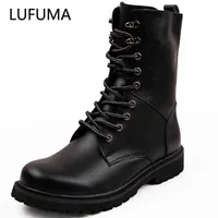 Lufuma botas militares hombres zapatos de invierno de cuero táctico táctico táctico tamaño casual 38 48 j220805