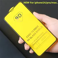 Hot 9D Full Cover Tempered Glass Phone Screen Protector For iPhone 14 13 12 MINI PRO 11 XR XS MAX Samsung Galaxy s22 s22plus A13 A23 A33 A53 A73 A12 A22 A32 A42 A52 4G 5G