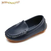 Athletic & Outdoor JGSHOWKITO Kids Shoes Candy Colors Unisex Boys Girls Soft Loafers Slip-on PU Leather For Children Size 21-38 Mo285R