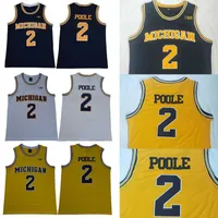 2022NCAA Michigan Wolverines 2 Jorda Poole 5 Jalen Rose Basketball Jerseys Chris Webber 4 Juwan Howard 25 1 Charles Matthews College Yellow Men