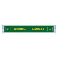 Mauritania vlag fabriek leveren goede prijs polyester satijnen sjaal land natie voetbalspellen fans sjaal kan ook worden aangepast