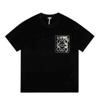 Camiseta 2022 camisa diseñadora de la marca de moda original de Loew contrast bordado bordado casual hombres y mujeres flojo manga corta t de marca clásica camisa de lujo