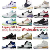 Legacy 312 zapatos de baloncesto bajo para hombres Tonos negros de oro negro Tonos de oro 25 aniversario tormenta de cemento azul rosa espuma 4s medianoche marino amm 13 francés 7citrus sneaker
