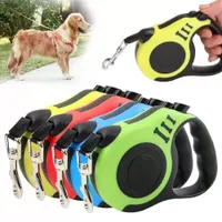 New Retractable Dog Leashes Automatic Nylon Puppy Cat Traction Rope Belt Pets Walking Leashes for Small Medium Dogs FY5415