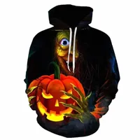 men's Hoodies & Sweatshirts 3d Printed Halloween Evil Pumpkin Harajuku Pullover Tops Hoodie Autumn Casual Hip Hop Hoody Moletom v1tf#