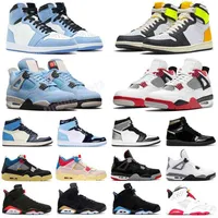 2021 Top Quality factory trainer With Box Jumpman 1 University Blue UNC 1s Mens Basketball Shoes 11s 25th Anniversary Women Sneake289S