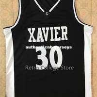 #30 David West Xavier College Retro Top Stitched Sewn Basket Basketys قم بتخصيص أي رقم واسم XS-6XL Vest Jerseys Stert