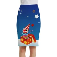 스커트 브랜드 크리스마스 여자 해 3D 스커트 트리 썬 드레스 재미있는 섹시 숙녀 여성 여성 빈티지 애니메이션 스커트