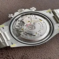 40 mm neuest 12 2m Männer Watch 904L Stahllünette sauberer Top -Qualität -Version 4130 Automatische Herren Uhren Chronograph 116500 Montre de lu243c