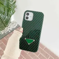 Unisex Glossy Iphone Cases Green Designer Phone Case For Iphone 13 13pro Max 12 12promax 11 12mini Xs Xr Xsmax Triangle P Phonecase Cover