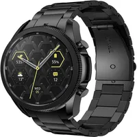 Смотреть полосы Gorpin для Galaxy 4 Classic 46 мм 44 -мм 40 -мм полосы no разрывы 20 мм титановые металлические ремешки Smartwatch Black222m