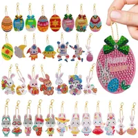 Decorative Objects & Figurines Keychain Hand Diamond Painting Masonry Easter Jewelry DIY Stick Pet Pendant Embroidery HangsDecorative