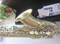 Mark VI Classic Model Tenor Saxophone BB Simulation en cuivre antique B SAX FLAT AVEC LA CAS BOUCLE DE CAS REEDS STACHES PROFESSIQUE