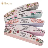 3510pcs lot Nail File Flower Printed Nail buffer Colorful Lime a ongle 80100150180240 Professional Manicure Tools 220819