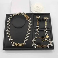 70% Off Factory Online Direct Sales new wheat ear necklace bracelet earrings letter series women's net red versatile bracelet Jewelry