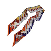 Designer Designed Scarf Fashion Letter Handbag Scarf Tie Hair Bundle Silk Material Packaging Size 80-100cm
