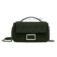 Designer Classic FD Bag Bag Bag أعلى جودة سلاسل أزياء جلدية أصلية حقيبة يد 24 سم